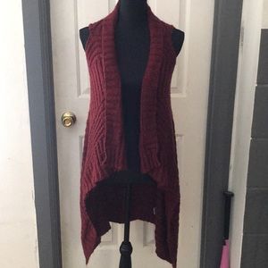 Burgundy Pink Rose sweater